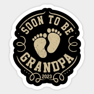 Soon to be Grandpa 2023 Sticker